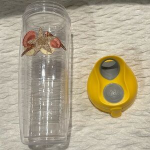 Tervis Tumble beach sea shells star fish Water Bottle 24 ounce nwt with lid